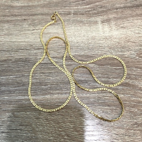 Simple Gold Plated Chain Skinny - Picture 1 of 4